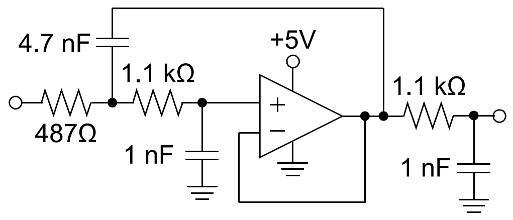 Application Circuit Diagram - Microchip Technology MCP6072x Precision Operational Amplifiers